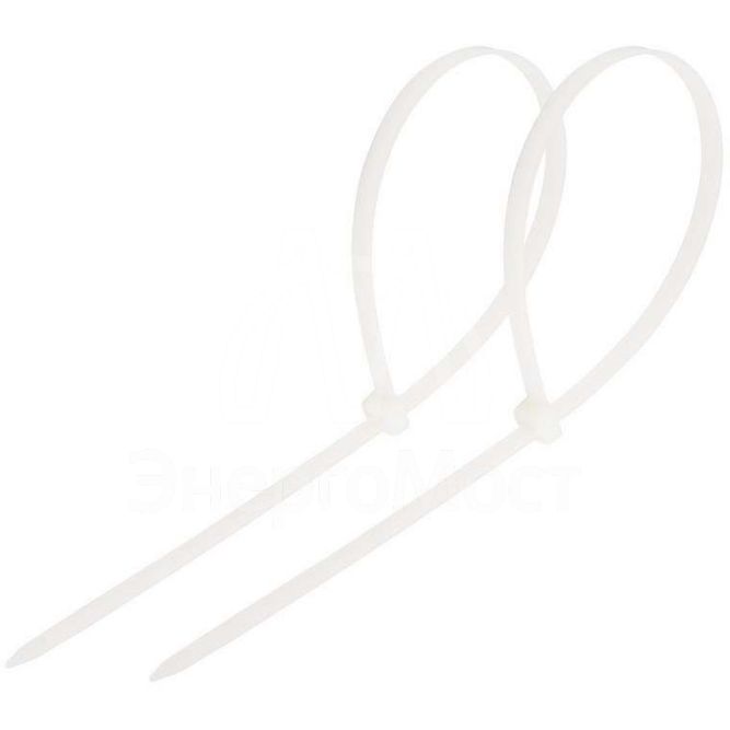 Хомут кабельный 4.8х350 нейл. бел. (уп.100шт) Rexant 07-0350