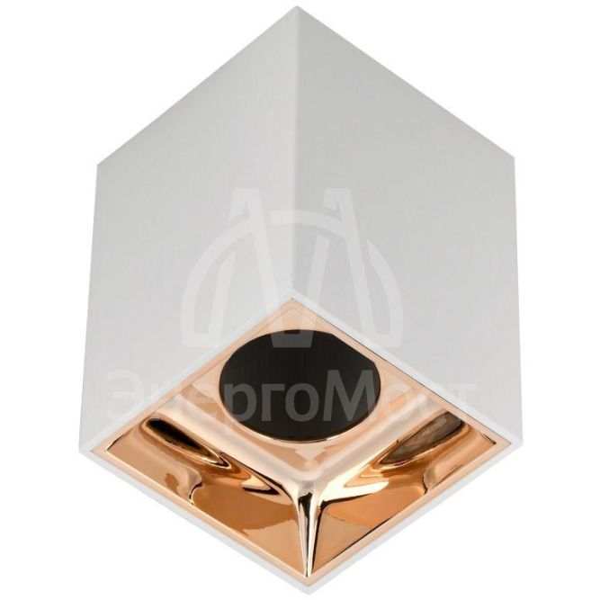 Светильник 4112 накладной поворотный GU10 бел./золото пласт. IEK LT-UPB0-4112-GU10-1-K22