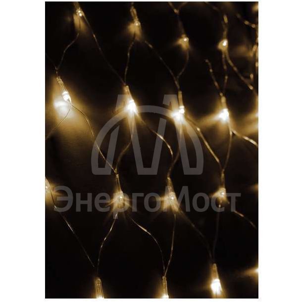 Гирлянда Сеть 240LED 1.8х1.7м с контроллером (разные режимы мигания) провод 3м IP20 тепл. бел. Космос KOC_NET240LED_W
