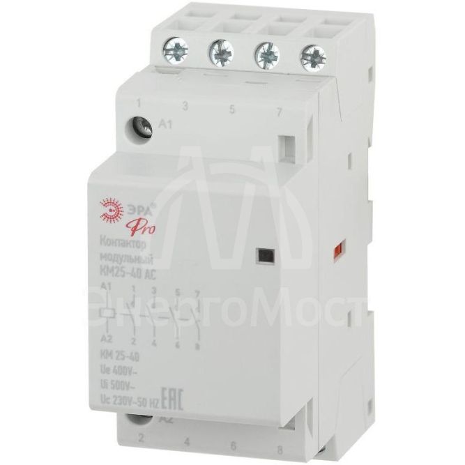 Контактор модульный КМ25-40 AC PRO NO-902-298 ЭРА Б0049163