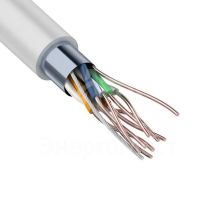 Кабель FTP 4х2х24AWG кат.5е медь бухта (м) Rexant 01-0143