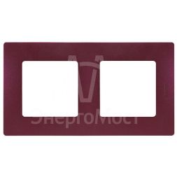 Рамка 2-м Etika сливовый Leg 672562