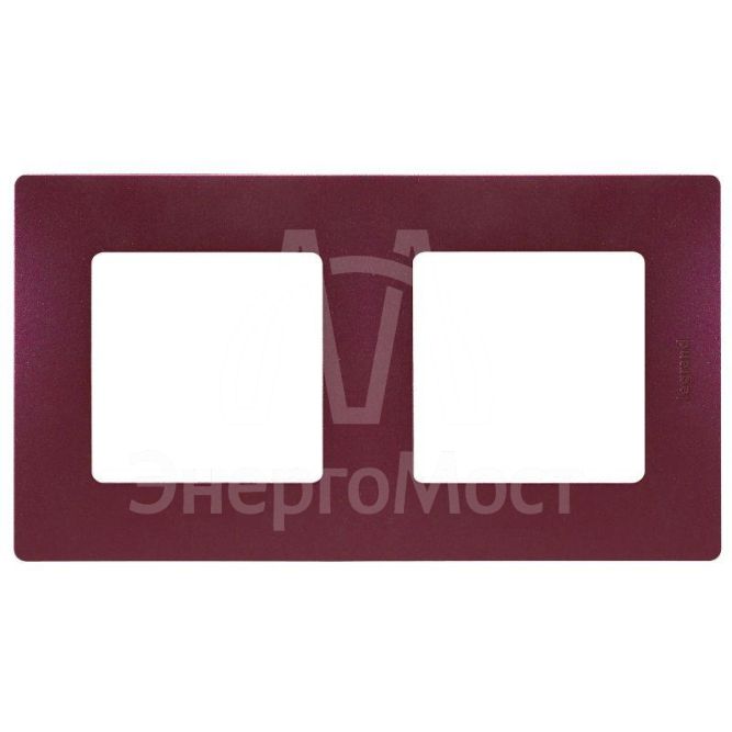 Рамка 2-м Etika сливовый Leg 672562