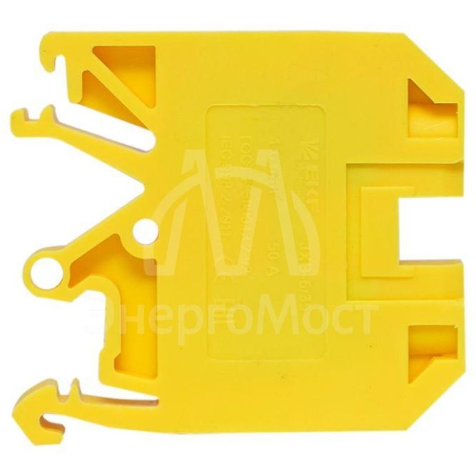 Колодка клеммная JXB-2.5/35 (25а) желт. EKF plc-jxb-2.5/35y