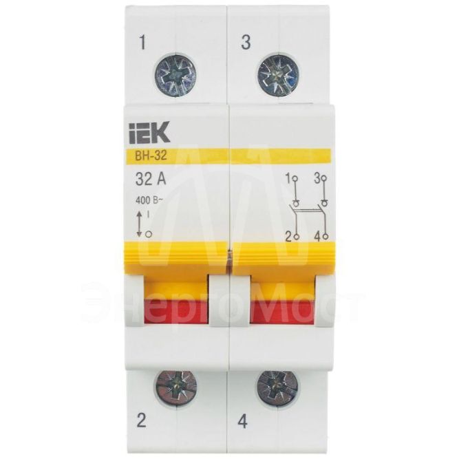 Выключатель нагрузки ВН-32 32А/2П IEK MNV10-2-032