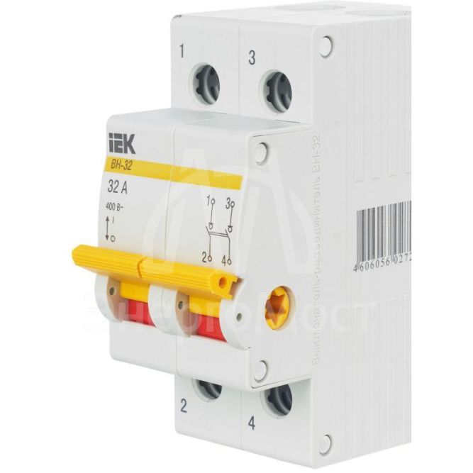 Выключатель нагрузки ВН-32 32А/2П IEK MNV10-2-032