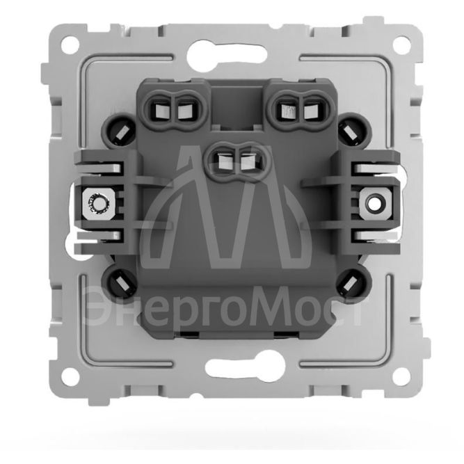 Переключатель проходной 2-кл. СП Pixel 10А IP20 механизм карбон TOKOV ELECTRIC TKE-PX-P2-C14