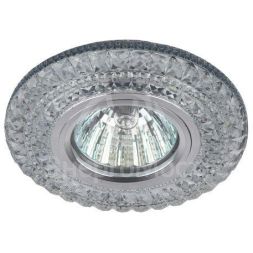 Светильник светодиодный DK LD3 SL/WH декор со светодиодной подсветкой (белый) прозр. ЭРА Б0019202