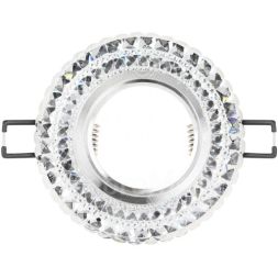 Светильник светодиодный DK LD3 SL/WH декор со светодиодной подсветкой (белый) прозр. ЭРА Б0019202