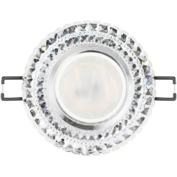 Светильник светодиодный DK LD3 SL/WH декор со светодиодной подсветкой (белый) прозр. ЭРА Б0019202