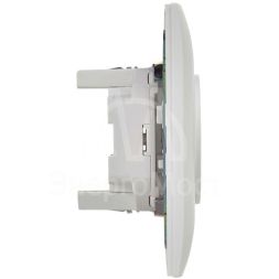 Розетка 2-м SKANDY 10А без заземл. без защ. шторок в сборе SK-R10W арктич. бел. IEK SK-R20-10-K01-F