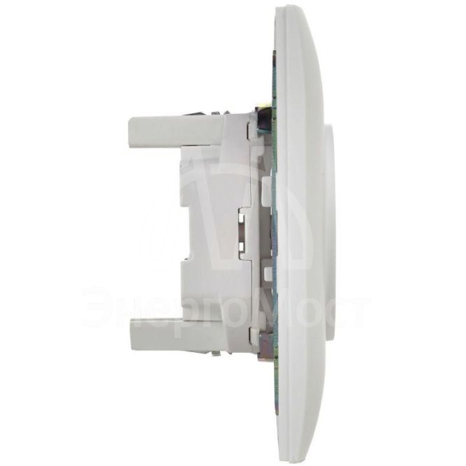 Розетка 2-м SKANDY 10А без заземл. без защ. шторок в сборе SK-R10W арктич. бел. IEK SK-R20-10-K01-F