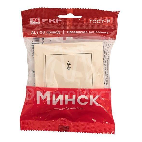 Переключатель проходной 1-кл. СП Минск 10А IP20 беж. EKF ERV10-025-20