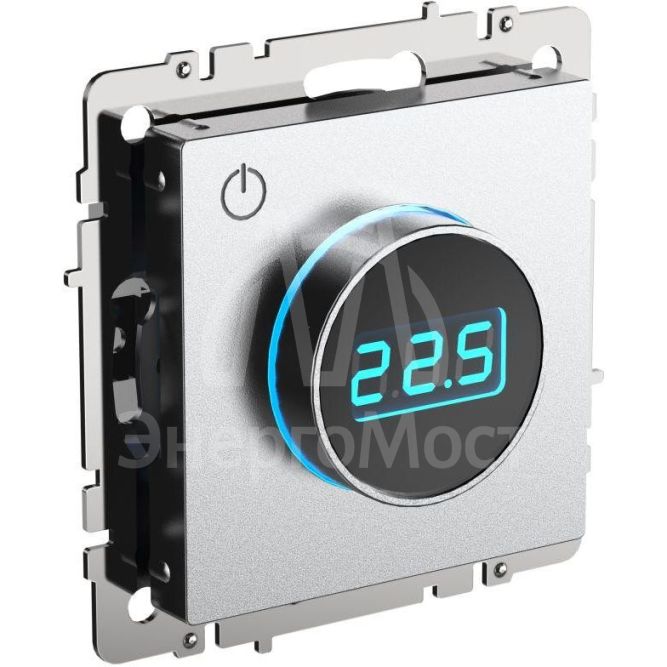 Термостат электронный с индикацией BRITE СП IP20 ТС10-1-БрА алюм. IEK BR-RT11-K47