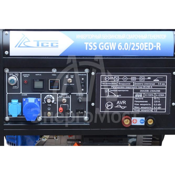 Инверторный бензиновый сварочный генератор TSS GGW 6.0/250ED-R