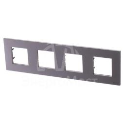 Рамка 4-м 8мод.Zenit шампань ABB 2CLA227400N1901