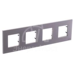 Рамка 4-м 8мод.Zenit шампань ABB 2CLA227400N1901