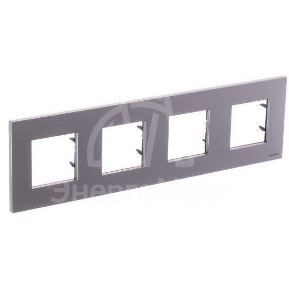 Рамка 4-м 8мод.Zenit шампань ABB 2CLA227400N1901