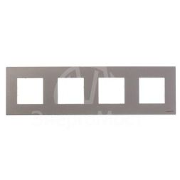Рамка 4-м 8мод.Zenit шампань ABB 2CLA227400N1901