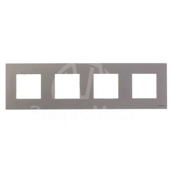 Рамка 4-м 8мод.Zenit шампань ABB 2CLA227400N1901