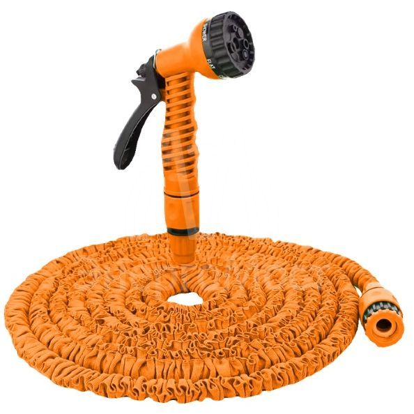 Набор для полива с растягивающимся шлангом 22м Вихрь