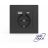 Розетка 1-м СП Pixel IP20 с заземл. с 2-мя заряд. устр. USB тип A+C механизм карбон TOKOV ELECTRIC TKE-PX-R1U2AC-C14