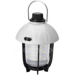 Фонарь аккумуляторный кемпинговый походный 10Вт SMD LED Li-ion 18650 1200мА.ч тепл. свет диммирование корпус ABS-пластик USB-шнур складная стальная ручка для переноски и подвешивания КОСМОС KOC618Lit