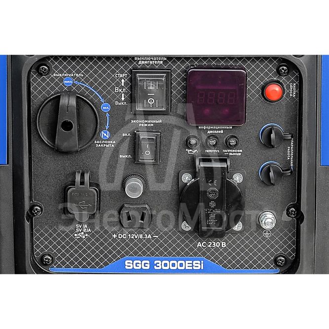 Бензогенератор инверторный SGG 3000ESi (Запуск с кнопки)