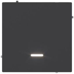 Выключатель 1-кл. KANT с подсветкой черн. уголь DKC 7012133