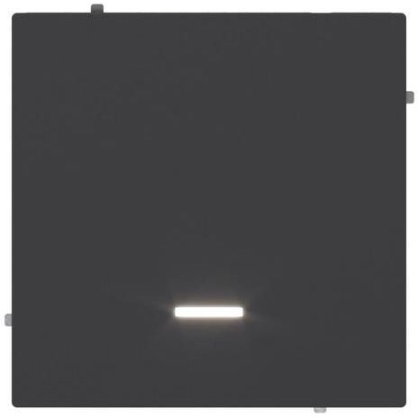 Выключатель 1-кл. KANT с подсветкой черн. уголь DKC 7012133