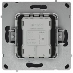 Выключатель 1-кл. KANT с подсветкой черн. уголь DKC 7012133