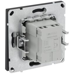 Выключатель 1-кл. KANT с подсветкой черн. уголь DKC 7012133