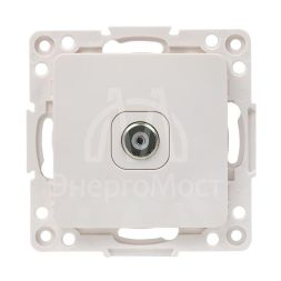 Механизм розетки TV 1-м Стокгольм 75Ом 5-862МГц бел. PROxima EKF EYA00-027-10