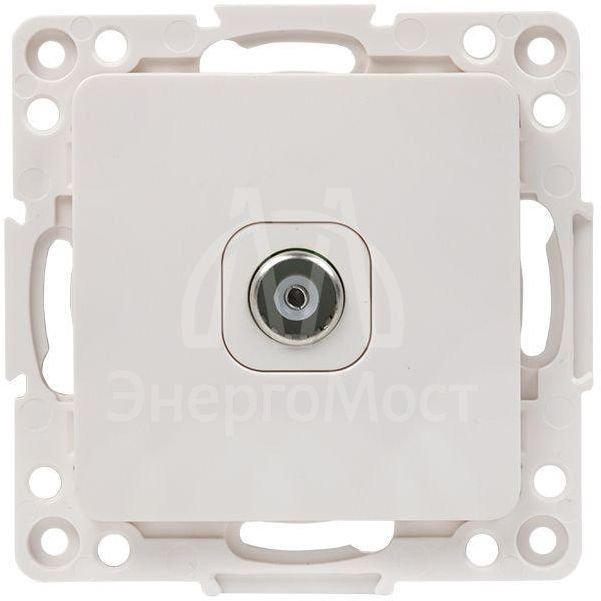 Механизм розетки TV 1-м Стокгольм 75Ом 5-862МГц бел. PROxima EKF EYA00-027-10