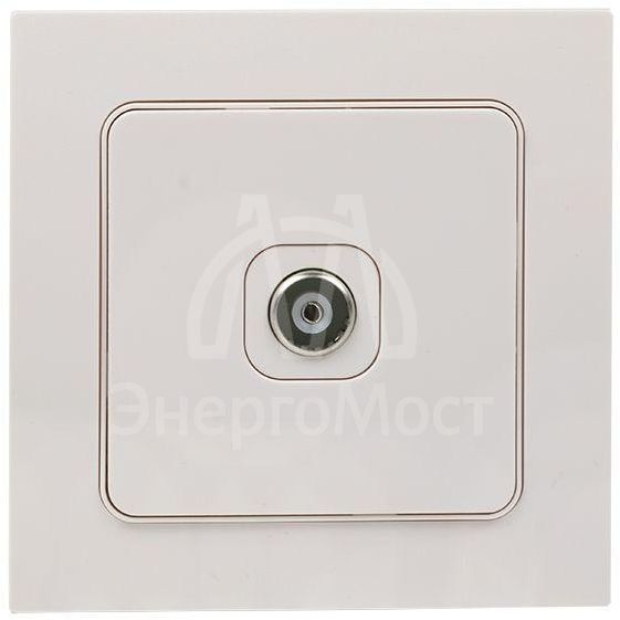 Механизм розетки TV 1-м Стокгольм 75Ом 5-862МГц бел. PROxima EKF EYA00-027-10