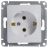 Механизм розетки 1-м СП Glossa 16А с заземл. бел. SchE GSL000143