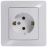 Механизм розетки 1-м СП Glossa 16А с заземл. бел. SchE GSL000143