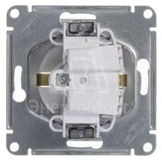 Механизм розетки 1-м СП Glossa 16А с заземл. бел. SchE GSL000143