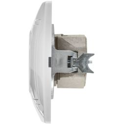 Розетка 1-м СП Кварта 10А IP20 без заземл. бел. IEK ERK13-K01-10-DM