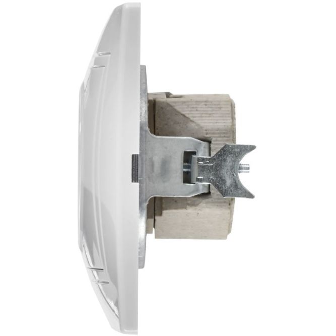 Розетка 1-м СП Кварта 10А IP20 без заземл. бел. IEK ERK13-K01-10-DM