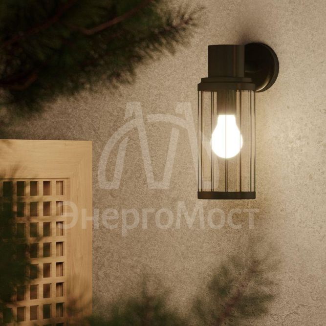 Светильник садово-парковый Vega на стену вниз 10.5х24х14.2см 170-240В/50Гц 1xE27 Max. 60Вт IP:54 1/24 Gauss GD022