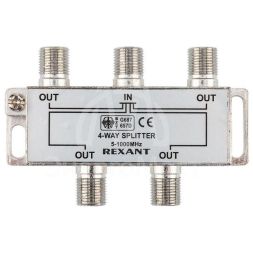 Делитель ТВ &amp;quot;краб&amp;quot; х4 под F разъем 5-1000 МГц Rexant 05-6003