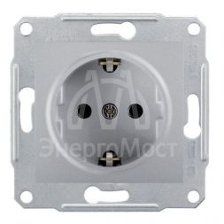 Механизм розетки 1-м СП Sedna без защ. шторок с заземл. алюм. SchE SDN3000560