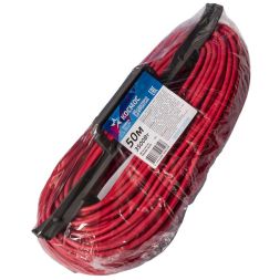 Удлинитель-шнур на рамке 1х50м без заземл.16А IP20 3.5кВт ПВС 2х1.5 РС16 КОСМОС YPKsm50m-1g(16A)