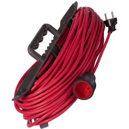 Удлинитель-шнур на рамке 1х50м без заземл.16А IP20 3.5кВт ПВС 2х1.5 РС16 КОСМОС YPKsm50m-1g(16A)