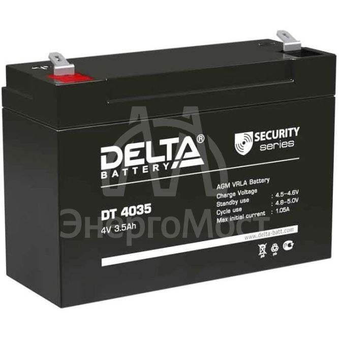 Аккумулятор ОПС 4В 3.5А.ч Delta DT 4035