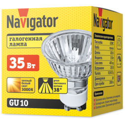 Лампа галогенная 94 225 JCDRC 35Вт GU10 230В 2000h Navigator 94225