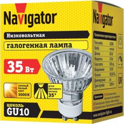 Лампа галогенная 94 225 JCDRC 35Вт GU10 230В 2000h Navigator 94225