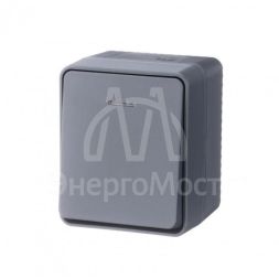 Выключатель 1-кл. ОП AtlasDesign Profi54 с подсветкой 10 АХ антрацит SchE ATN544013