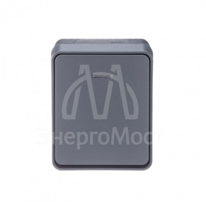 Выключатель 1-кл. ОП AtlasDesign Profi54 с подсветкой 10 АХ антрацит SchE ATN544013